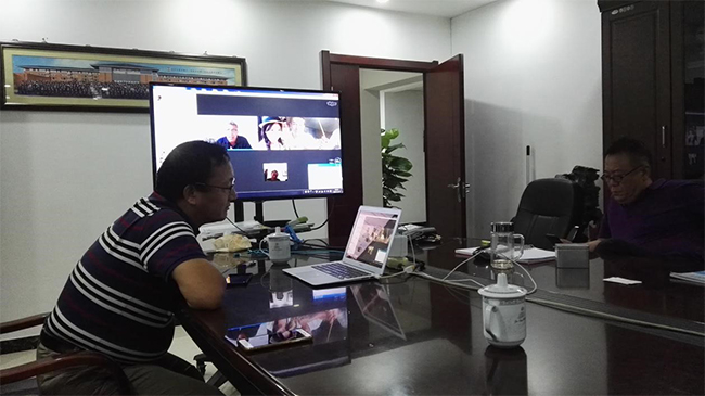 项目合作视频会议