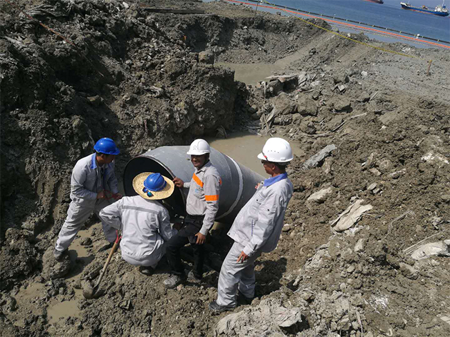 菲律宾海上排水管线工程进展顺利