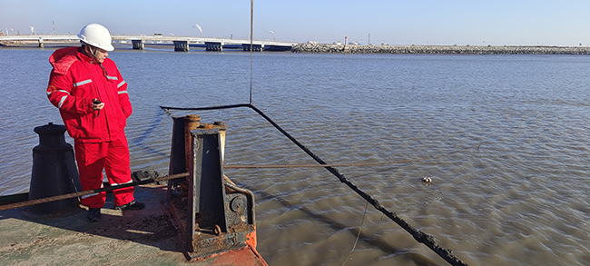 我司首次定向钻穿越二界沟航道—月东海缆更换维修项目顺利完工