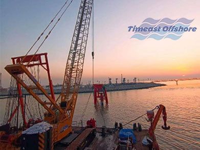 冀东南堡1-29储气库先导试验地面工程注采集输管道项目铺管船施工项目（2022年--中石油）