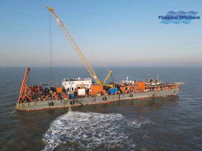 冀东油田NP1-1D及其辖区节能低碳示范区建设工程 海底管线后挖沟施工项目顺利完工